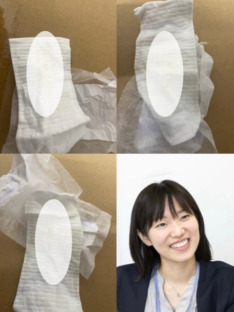 女性社員（20代後半？）のオリモノシート